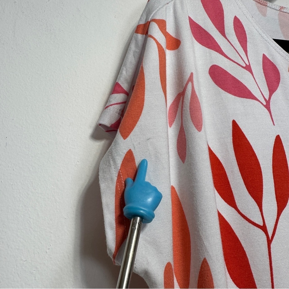 Miik Bamboo Floral Print Tunic Dress Relaxed Fit Short Sleeve Made in Canada - Picture 5 of 8